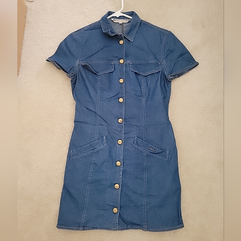 Vintage krizia denim shirt dress S M